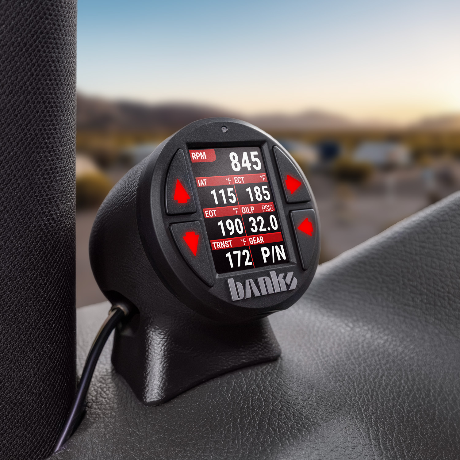 Banks Power,Banks Stealth Pod, Dashboard mount for Gauge Pod, Widerview